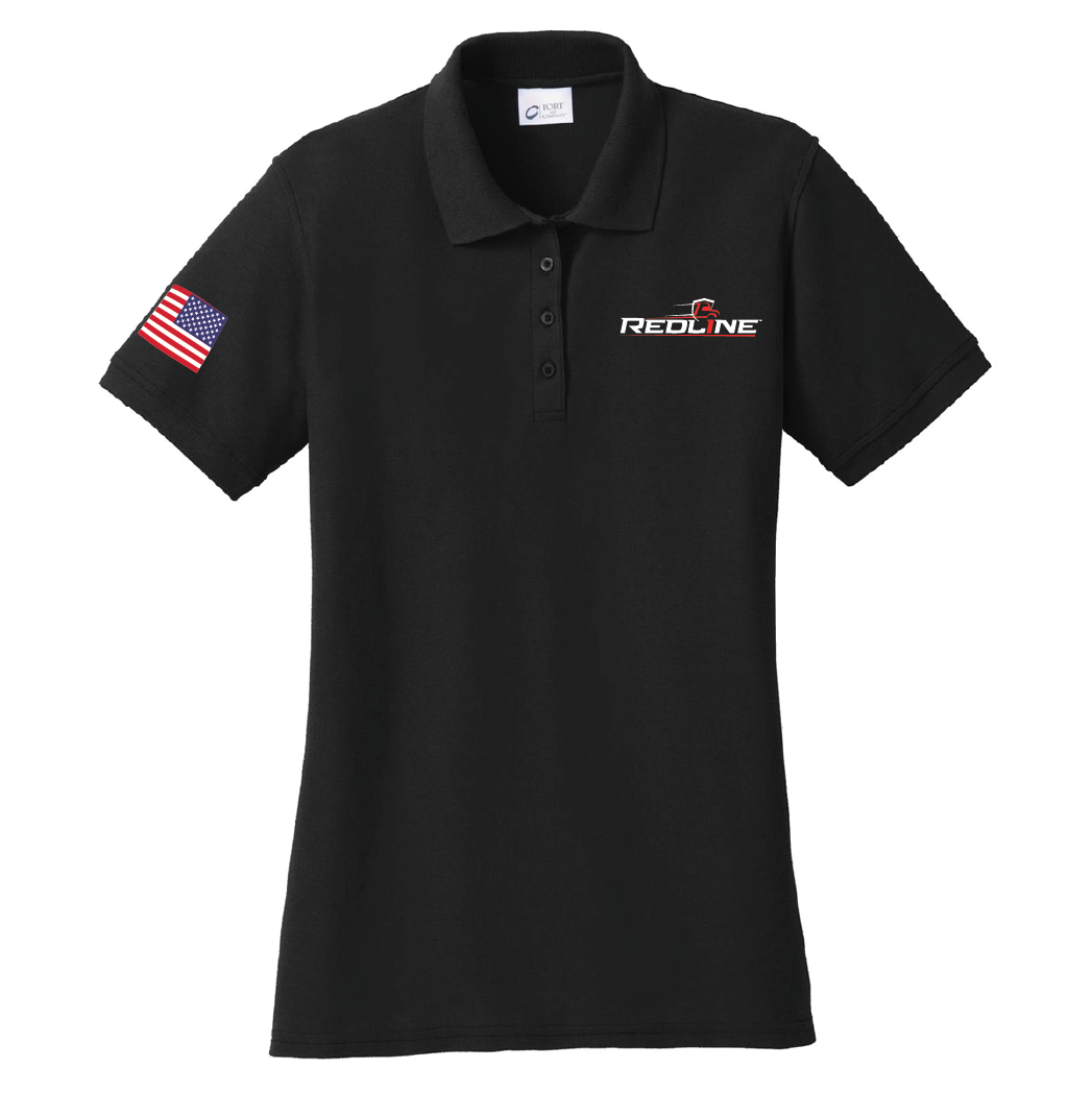 PORT & COMPANY - Ladies Core Blend Pique Polo - Black