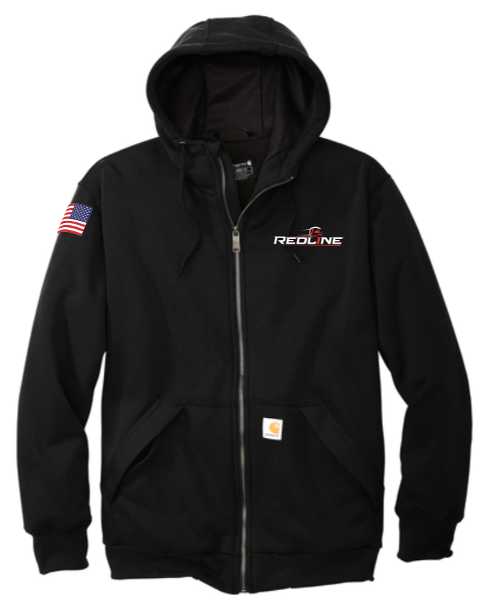 CARHARTT - Midweight Thermal-Lined Full-Zip Sweatshirt - Black