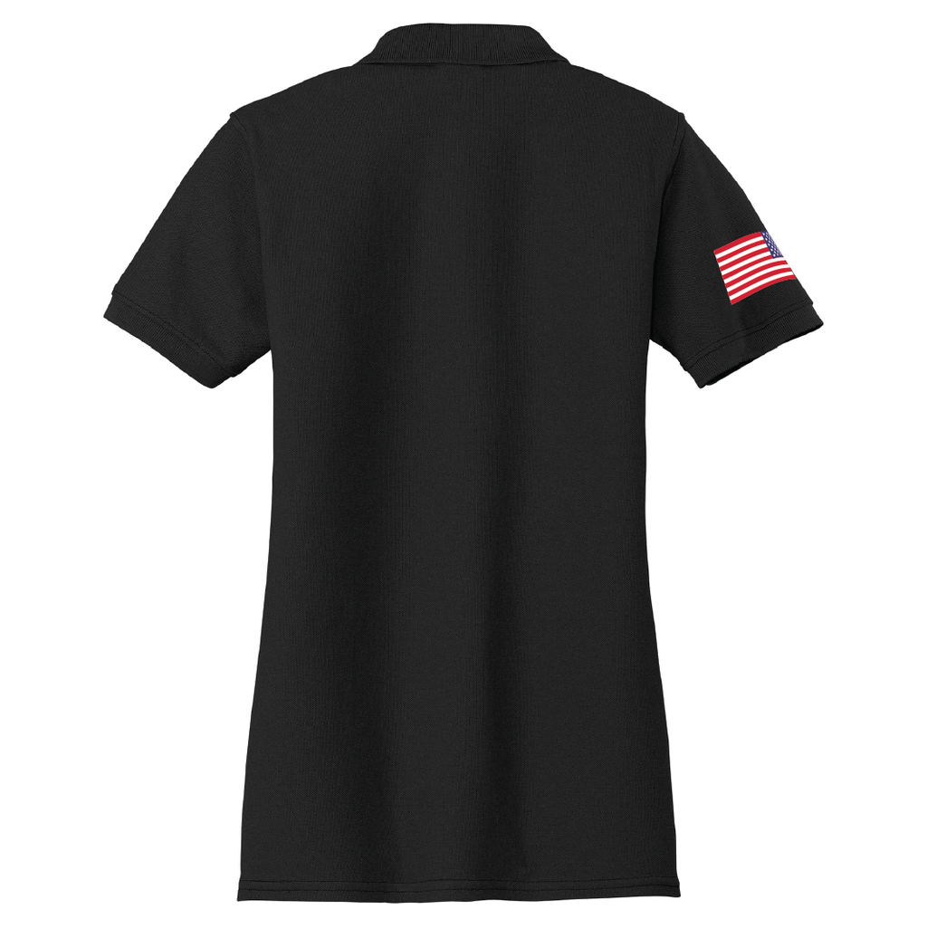 PORT & COMPANY - Ladies Core Blend Pique Polo - Black