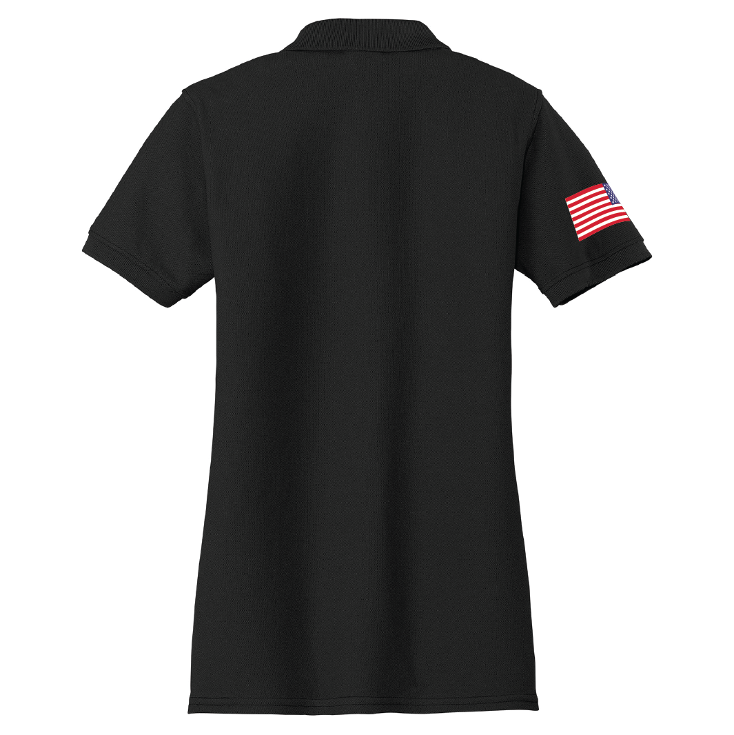PORT & COMPANY - Ladies Core Blend Pique Polo - Black