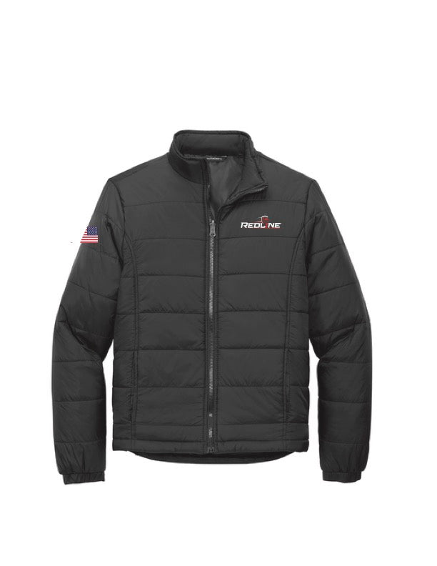Port Authority - (REDLINE LOGO & USA FLAG LEFT SLEEVE) Vortex Waterproof 3-in-1 Jacket, Black